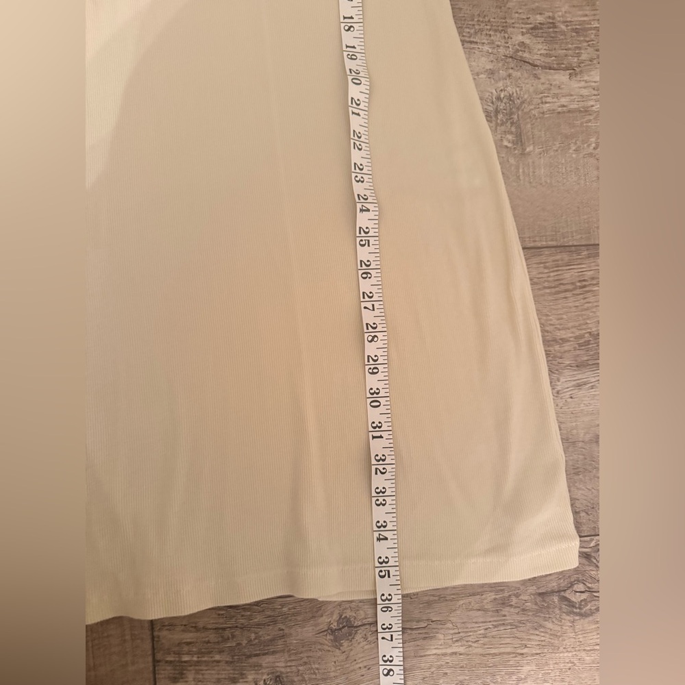 Skims Cotton Ribbed Mini Dress XL Cream - Picture 6 of 10